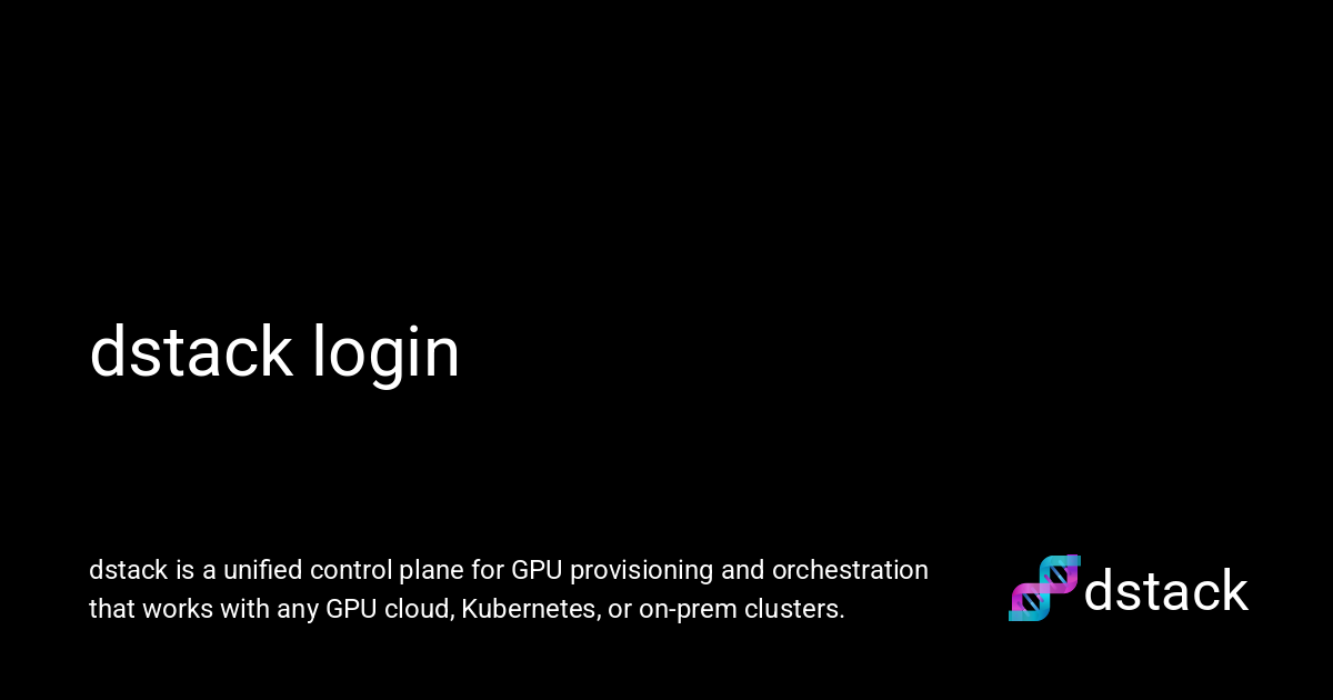 What Is Deep Stack Login dstack login - dstack